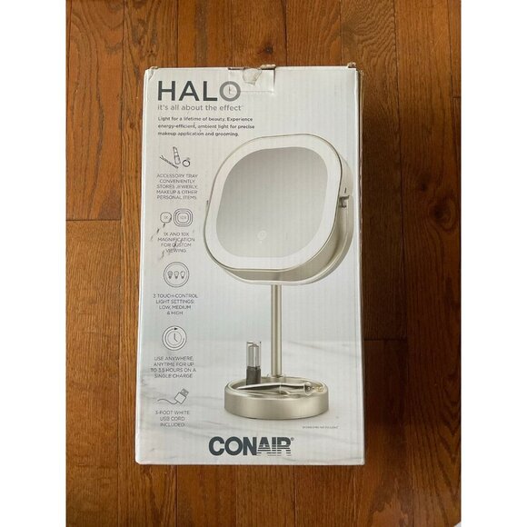 Conair Halo LED Magnifying Mirror - open box - Picture 3 of 4
